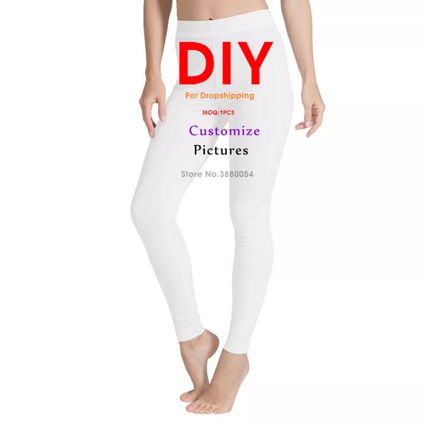 

noisydesigns 3d cutom image women leggings luxury skinny leggins for ladies high elastic fitness mujer pants trousers dropship 220609, Black