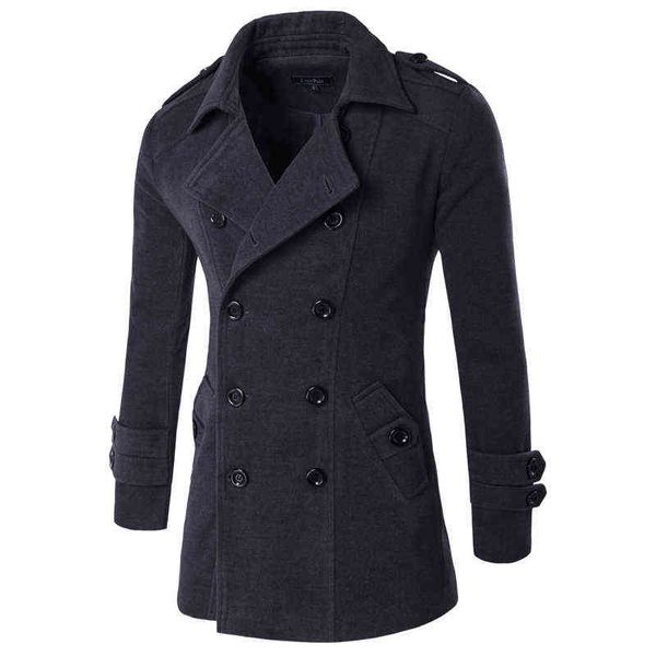 2018 herbst Winter Jacke Männer Peacoat Herren Jacken Und Mäntel Marke Kleidung Männlichen Chaqueta Hombre Wolle Mischungen Männer M-XXL288S T220810