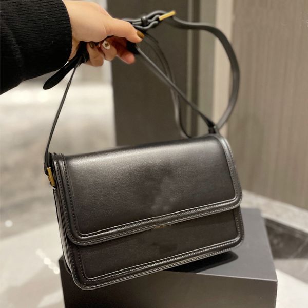 

smooth leather square flap bag briefcase women messenger bags meticulous toothpick pattern cowhide briefcases letters decorations