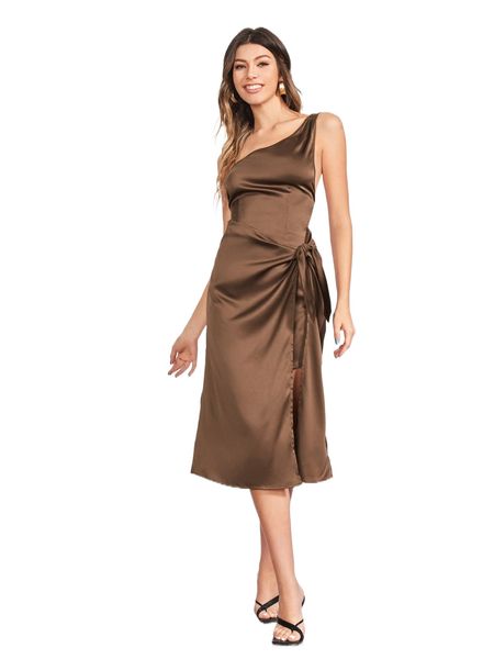 

x luisana batista lace up backless wrap satin dress j8cb#, Black;gray