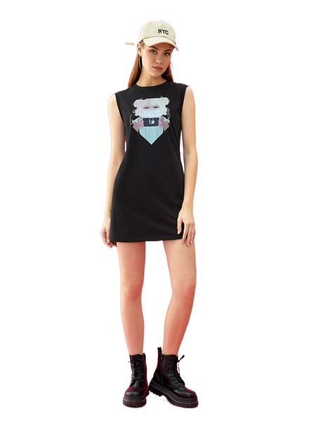 

x juutanart figure pattern fitted dress 09vo#, Black;gray