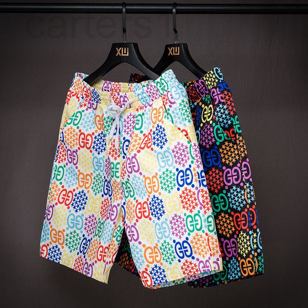 

men's pants designer double g men's and wo casual color shorts summer capris youth fashion brand sports air conditioning pants d4u, Black