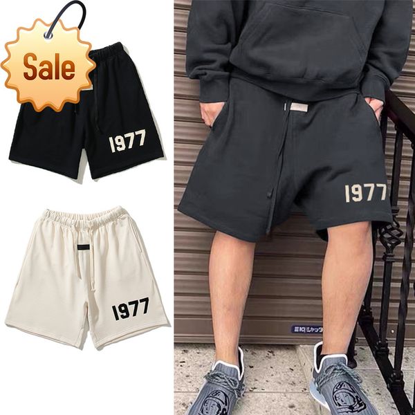 

2022 fashion brand design men and women with the same style factory direct sales season 8 new double thread essentials street 1977 letter sh, White;black