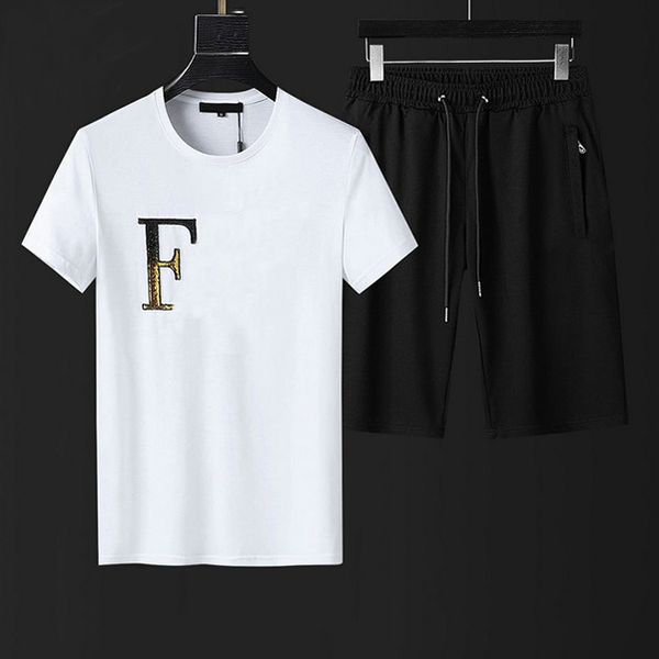 

men's t-shirts plain white printed suit country flag cotton summer black pants men's and women's short sleeve casual, White;black