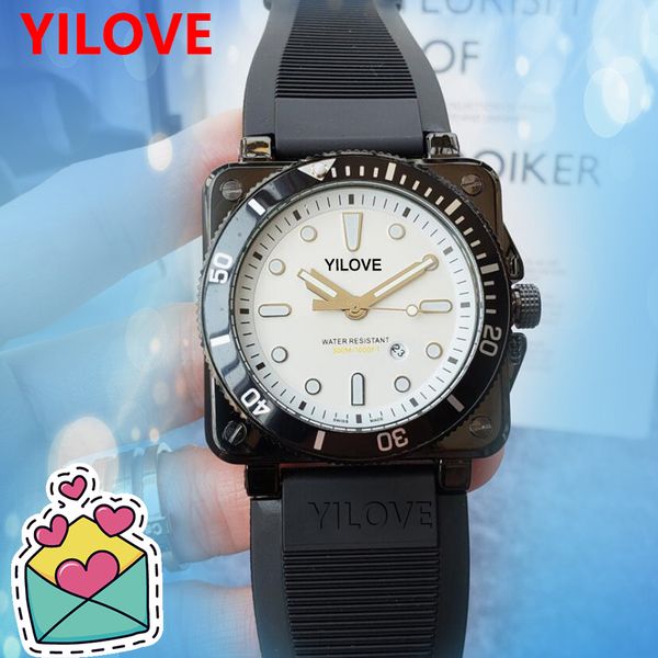 

men's hip hop style watch quartz movement pilot astronomical clock silicone strip waterproof sports multifunction wristwatch, Slivery;brown