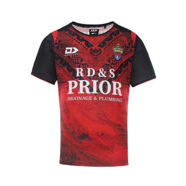 

2022 tonga rugby home training shirt jersey short size s--3xl-4xl-5xl, Black