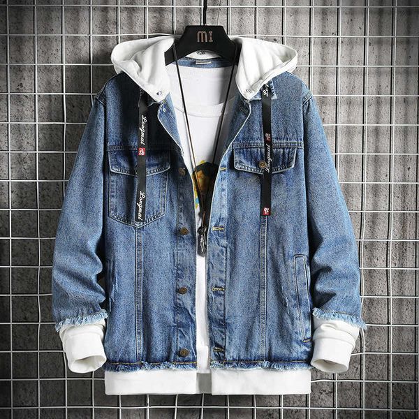 

spring denim cotton single breasted three-dimensional patch bag youth fashion brand casual blue ordinary jacket, Black;brown