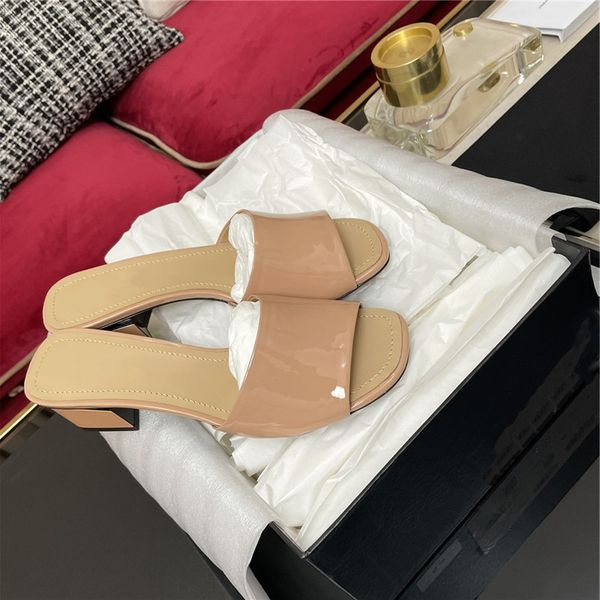 

women high-end rainbow series slippers shallow mouth thick heel leisure quick drying sandals low heel shoes, Black