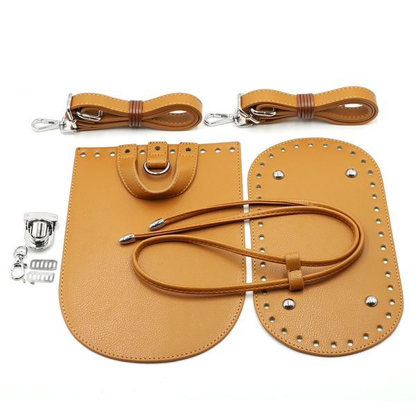 

diy handmade bag accessories with bag bottom flap cover shoulder strap bag belt hardware parts for women backpack #e 220505, Black