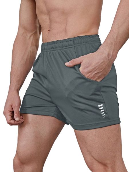 

men reflective detail sports shorts w6i5#, White;black