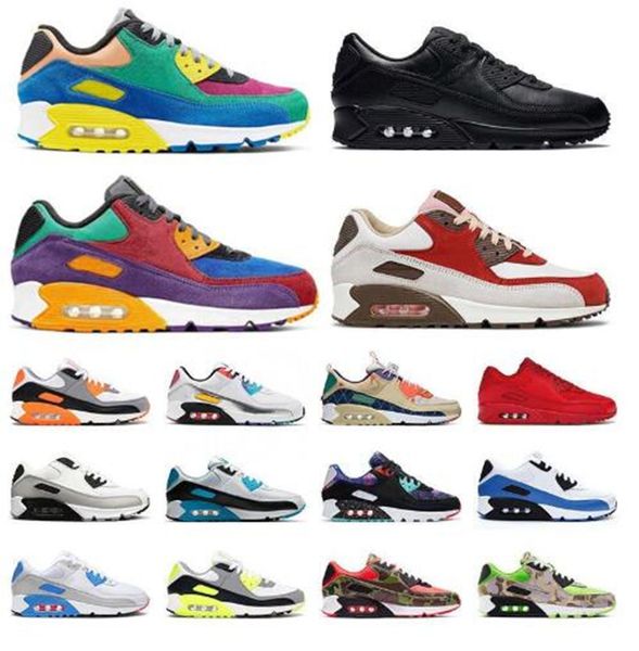 

90 90s airmaxs shoes airo maxes viotech green nik niks camo galaxy recraft royal hyper infrared og classic cushion men man 2021 fashion gt93, Black;brown