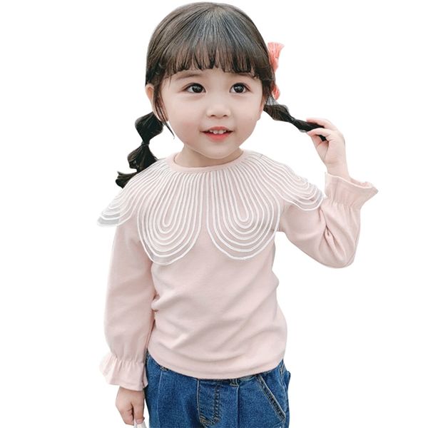 

shirts for girls floral pattern shirt for girls casual style blouse children's for girl spring autumn toddler clothes girls 210412, White;black