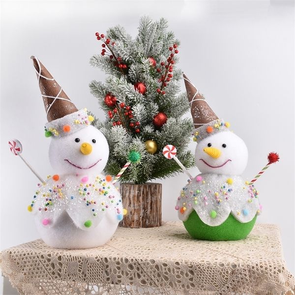 Рождественские украшения пена снеговик украшения домашняя фотография торговых торговых центров торгового центра