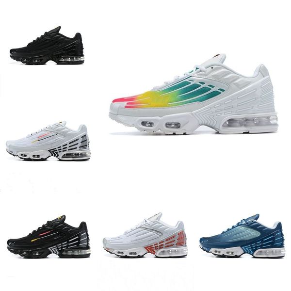 

2022 tn plus 3 running shoes airs obsidian white aquamarine laser blue ghost green men women trainers sports sneakers multi designer s14, Black
