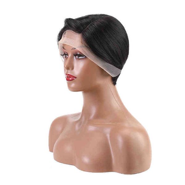 

nxy wigs human hair short, Black