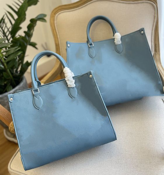 

women's classic hand-held one shoulder messenger bag fog blue quality mommy bag high-end atmosphere luxury designer simple elegant gent