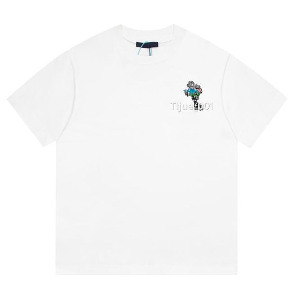 

22ss new italy trend wolf towel embroidery tee classic fashion street man women high end designer t-shirt fashion casual simple summer limit, White;black