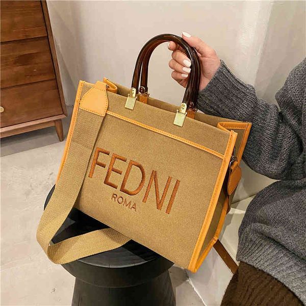 

factory direct sale 58% off korean simple commuter women's 2022 new fashion versatile shoulder bag large capacity portable canvas tote