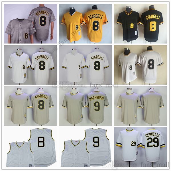 

movie mitchell and ness baseball jersey vintage 8 willie stargell jersey 9 bill mazeroski 29 francisco cervelli stitched breathable sport sa, Blue;black