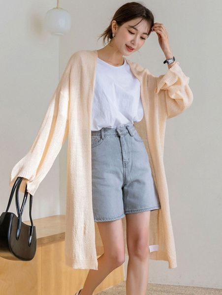 

dazy drop shoulder open front cardigan p7ip#, White;black