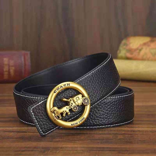 

belts men's leather belt fashion business leisure simple pants 21wk, Black;brown