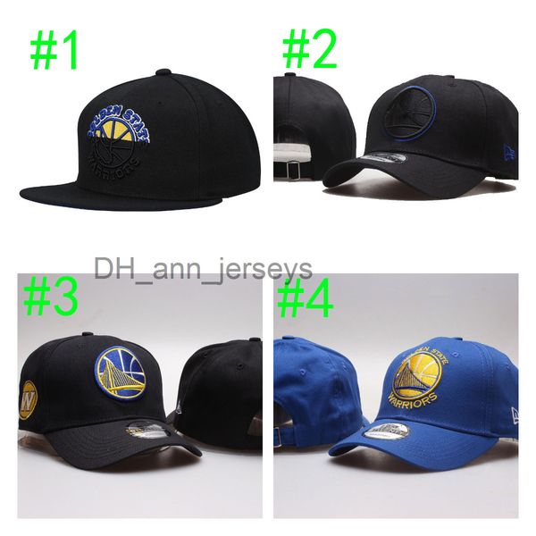 

snapbacks eras 2022 golden state women men basketball cap''warriors''nba''hats adjustable baseball flat visor, Black;white