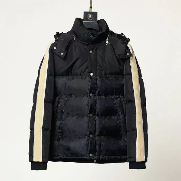 

winter jacket parkas men women fashion casual coats mens stylist outdoor warm clothing new winter men's down jackets, Black