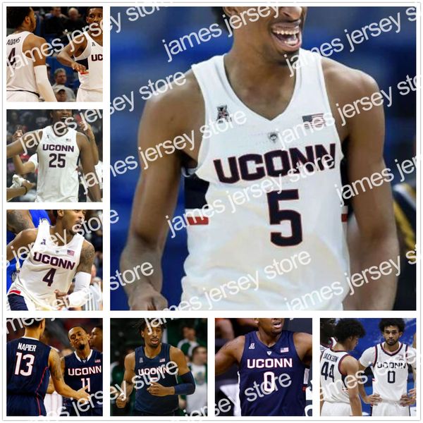 

james connecticut uconn huskies basketball jersey ncaa college paige bueckers walker allen gigi vital carlton tyler polley gilbert james bou, Black