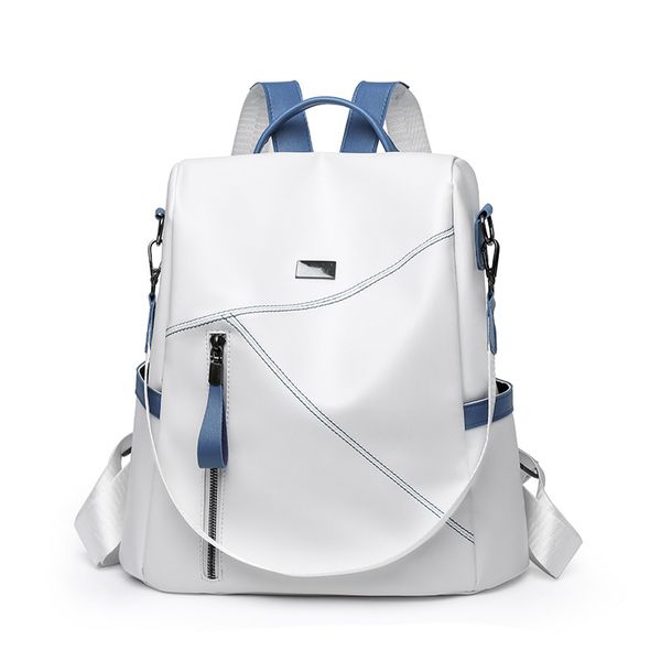 

pu backpack two-tone large capacity casual versatile lapbag business waterproof wearproof