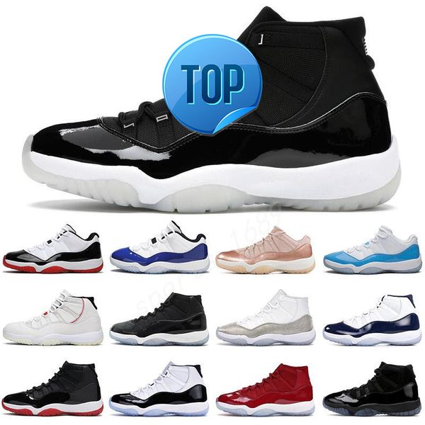 

2022 2022 citrus concord 45 11 11s basketball shoes bred space jam win like 96 legend blue cool grey gamma midnight navy mens, Black