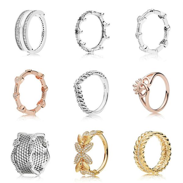 

new 100% 925 sterling silver ring 197404cz 197087nckmx 197729cz 187729cz 197681 187685 197706cz 167735cz 167698cz gifts312l