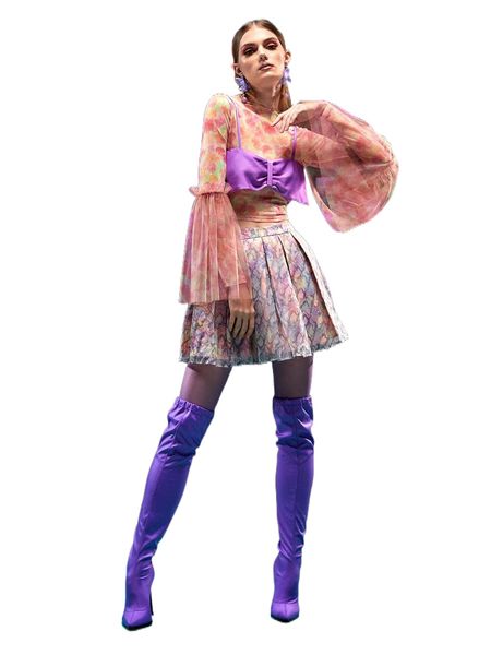 

x xiao yaoqiuzi zipper back bow front crop cami without blouse a8mh#, White