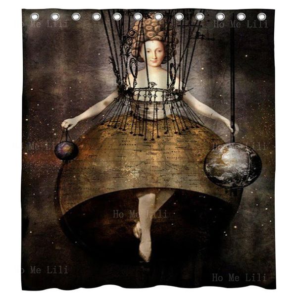 Duschvorhänge Fantasy Surrealismus Catrin Welz Stein Female Whimsical Hemlines World Art Prints Curtain By Ho Me LiliShower CurtainsShower