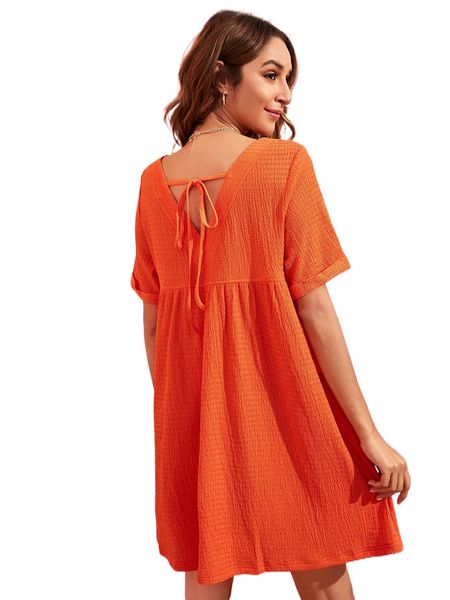 

t.ie b.ack cuffed s.mock d.ress s9dr#, Black;gray