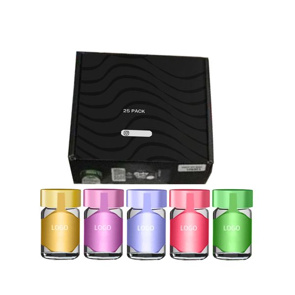 

custom baby infused preroll 5-pack container child proof glass packaging