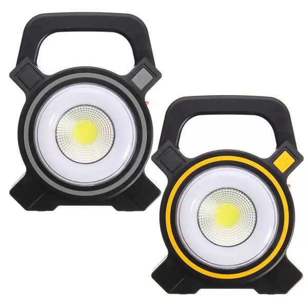 Güneş Lambaları Powered USB Taşınabilir 30W LED Işıklı Fenerler Cob Cob Noktası Şarj Edilebilir Işık Açık Çalışma Spot Lamba 2400lm