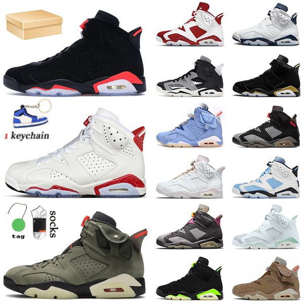 

og jumpman 6 with box basketball shoes designer womens mens 6s sneakers classic black infrared olive white red oreo off unc midnight navy jo