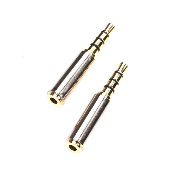 Male de 3,5 mm a 2,5 mm de conector feminino Audio Audio Headphone Jack Adapter Converter