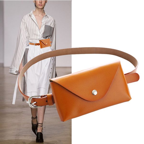 

waist bag ladies fashion yellow genuine leather waist belt bags for woman waterproof chest belly pouch fanny pack luxury handbag women coin
