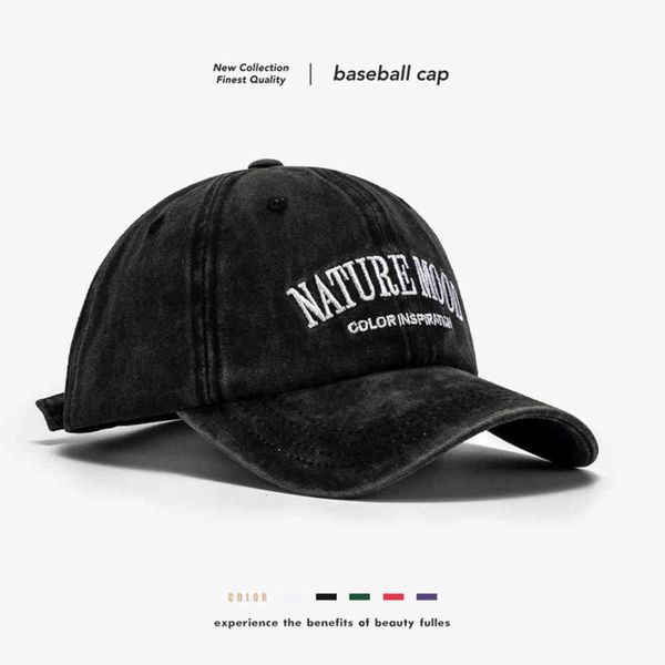 

bf style soft washing lettered embroidered baseball cap spring and summer face small men's outdoor duck tongue cap women, Blue;gray