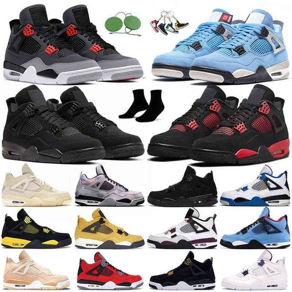

4s men basketball shoes red thunder sail black cat cactus university blue 4 bred patent dark mocha marina mens outdoor sports trainers