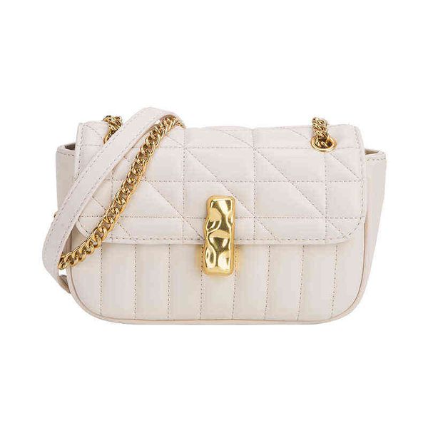 

luxury designer ladies small bags 2022 fashion simple women's shoulder messenger bag lattice chain female crossbody purse handbag