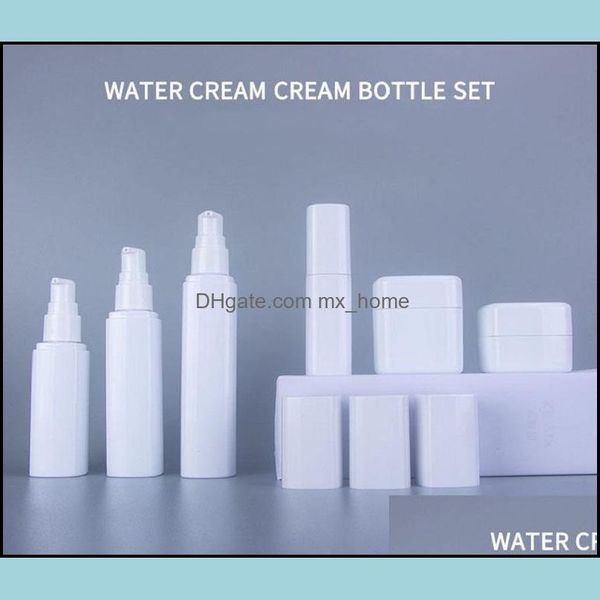 Bottha Bottles Office School Business Industrial 30ml 60ml 80ml 100ml Pet Pet Plástico Plástico Pacote de Bottle Bottle Bottle Cream Set Loção de bomba