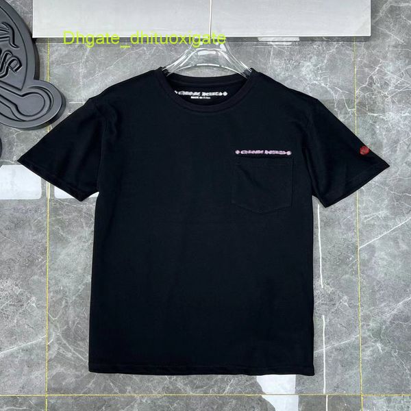 

mens loose luxury t shirts ch brand fashion men tees horseshoe cross designer tshirts summer women shirt classic man hip hop sweater sanskr, White;black