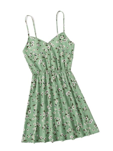 

daisy floral cami dress n0eo#, Black;gray