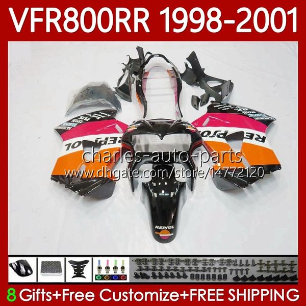 OEM Bodys для Honda VFR 800RR 800 CC RR Interceptor Hot Repsol 1998-2001 128no.175 VFR-800 VFR800 RR VFR800RR 98 99 00 01 800CC VFR800R 1998 1999 2000 2001