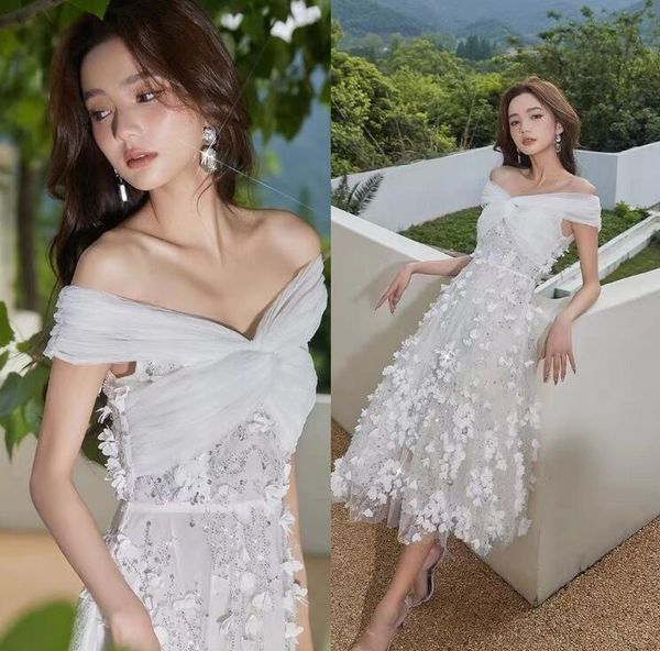 

customers often bought prom dress with similar items elihav sasson a line evening dresses off shoulder tulle with 3d flower sequins, Black