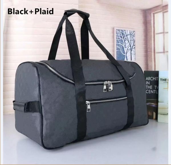 

luxury speedy luggage bag with lock designer leather 55cm men duffel outdoor travel sports handbag bandouliere bags embossed womens empreint