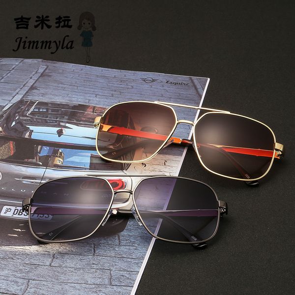 

new men's square sunglasses classic outdoor driving 2232, White;black