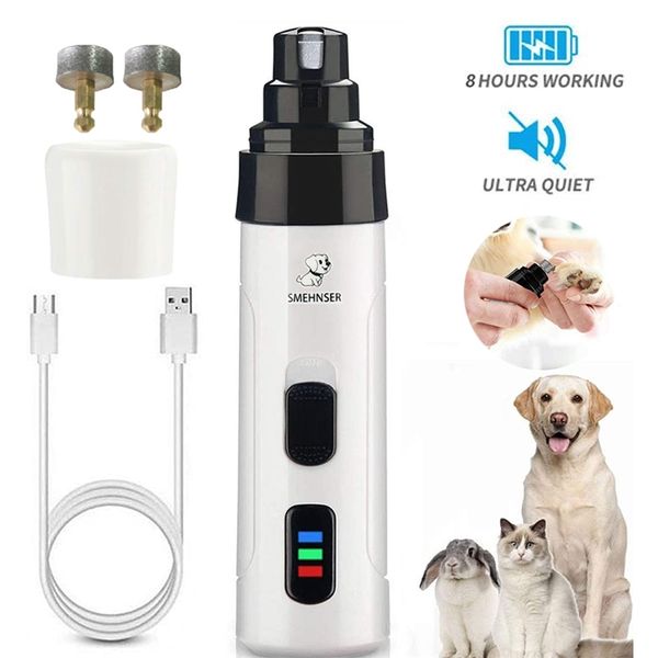 Clipers Electric Dog для собак для собак Pet Gookers Franders Перезаряжаемые USB зарядки Pet Wild Cat Paws Nail Grooming Trimmer Trilmer 220423